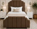 Arizona Contemporary Brown Upholstered