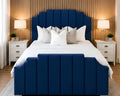 Arizona Blue Super King Velvet Bed Frame