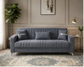 ORION Turkish Luxury 3 Seater Sofa bed Plush Velvet – Vertical Channel Design & Extra Comfort